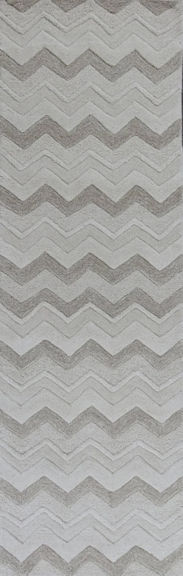 Kas Rugs Eternity 1077 Ivory Chevron Area Rug 5' x 8'