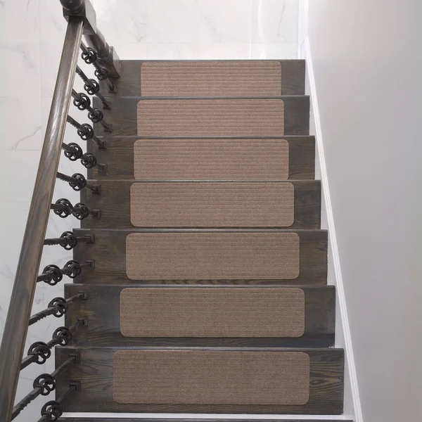 Stair Treads Collection Indoor Skid Slip Resistant Carpet Stair Tread Treads (Beige - Set of 13 (8 in x 30 in))