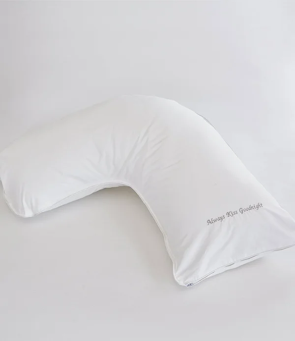 The Pillow Bar Breakfast in Bed Down Alternative Kiss Goodnight Medium Side Sleeper Pillow