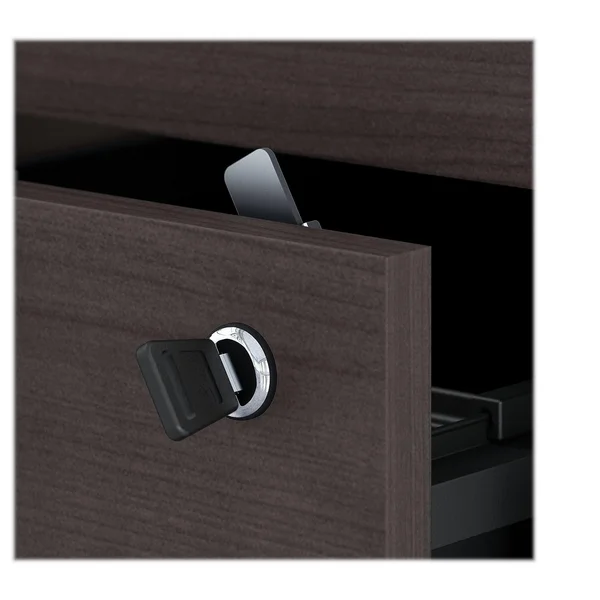 BBF Bush Business Furniture Jamestown 60W L Shaped Desk with Drawers