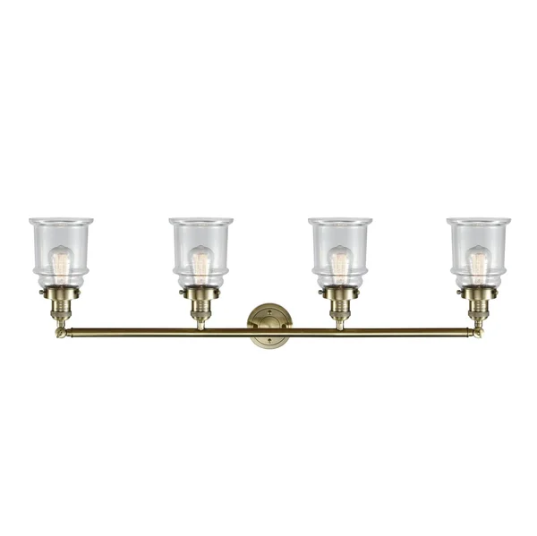Innovations Lighting Canton 4 Light Bath Vanity Light 215 AB S G184 (Antique Brass)