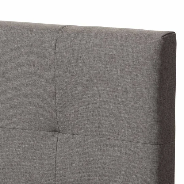 Baxton Studio Brookfield Fabric Twin Bed, Grey