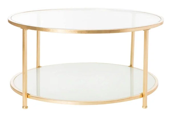Safavieh Ivy 2 Tier Round Coffee Table - Gold