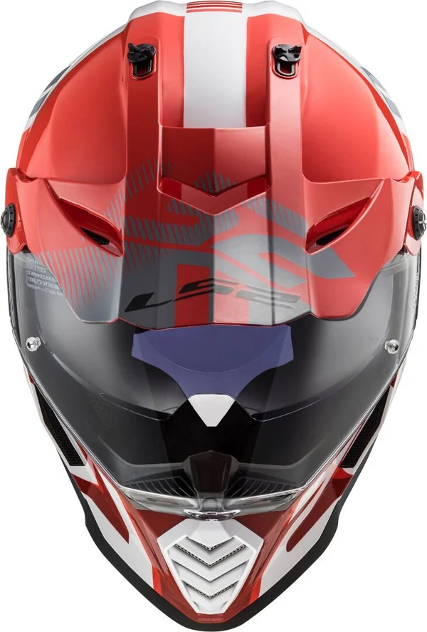 LS2 - Helmet MX436 Pioneer Evo Evolve Red, White - Size S