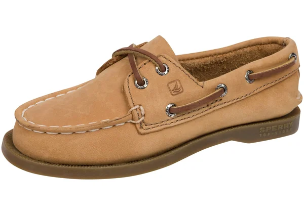 Sperry Top-Sider Boys& Authentic Original, Size: 7 US, 40 EU, Sahara Leather