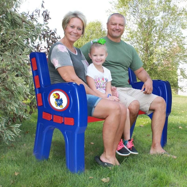 Kansas Jayhawks Imperial Park Bench