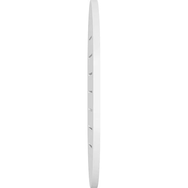 Ekena Millwork GVPVR14X1801SF 14x22W x 18x22H Vertical Round Ended Surface Mount PVC Gable Vent: Functional - w/ 3-1/2x22W x 1x22