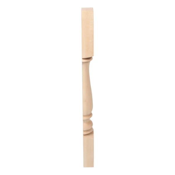 35-1/4 in. x 5 in. Unfinished North American Solid Hard Maple Plain Half Round Kitchen Island Leg