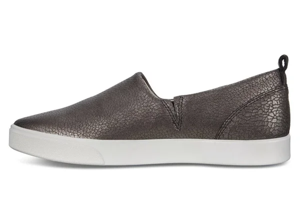Ecco Gillian Lux Slip-On (Black/Dark Shadow Metallic) Women's Shoes