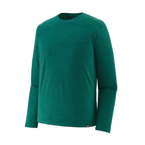 M&s Long-Sleeved Capilene Cool Daily Shirt, Patagonia Bend Borealis Green - Light Borealis Green X-Dye, Xs