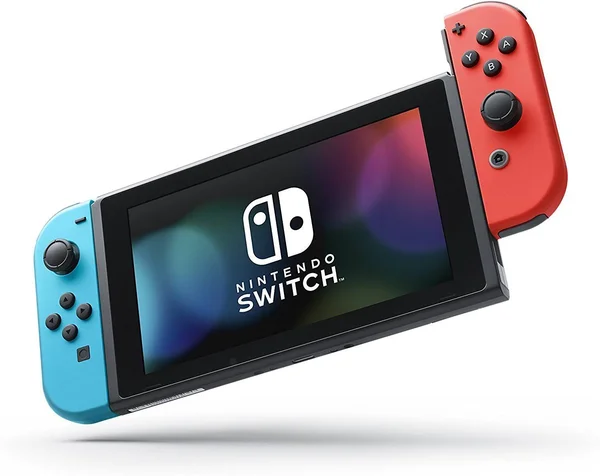 Nintendo Switch with Joy-Con - 32 GB - Neon Blue/Neon Red - includes 64GB SD Card - 1-2-Switch, Just Dance 2017, The Legend of Ze