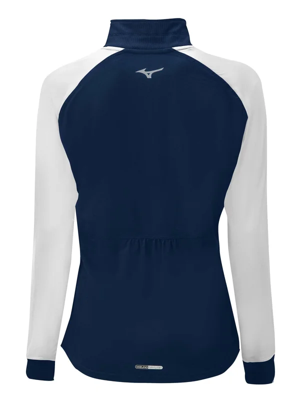 Mizuno Elite 9 Prime 1/2 Zip Jacket - Navy White