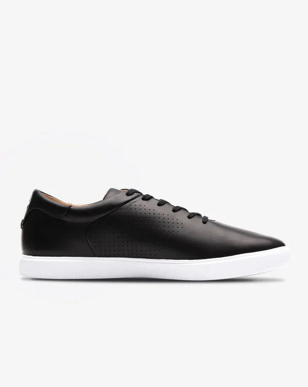 TravisMathew Phenom - Leather Men's Shoes Black : 13 M
