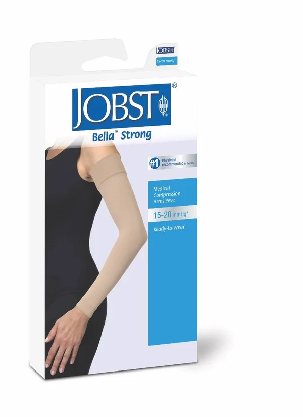 Jobst Bella Strong 15-20 mmHg Armsleeve, Size 9, Long, Black