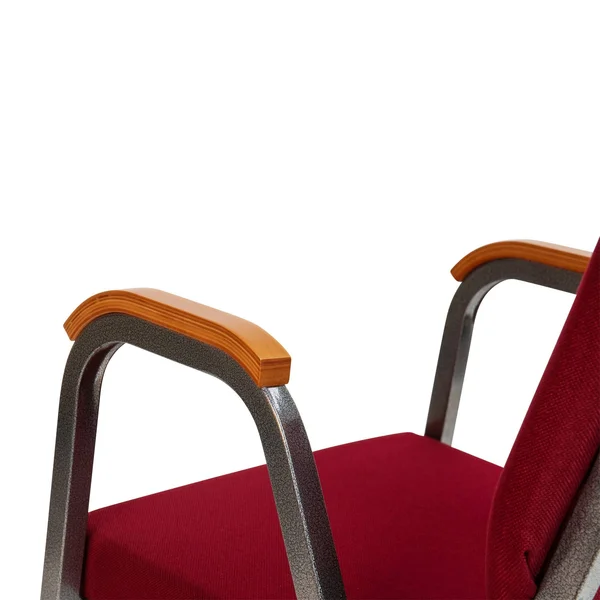 Flash Furniture Hercules Series 21x22W Stacking Wood Accent Arm Church Chair in Burgundy Fabric - Silver Vein Frame