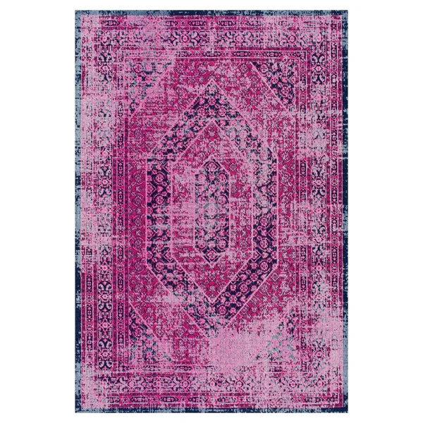 nuLOOM Freda Vintage Floral Garden Pink 4& x 6& Area Rug