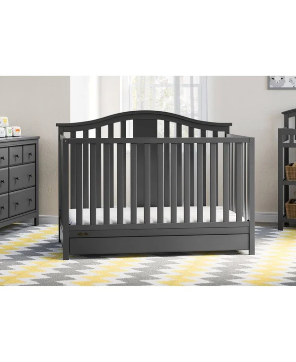 Graco Solano 4 in 1 Convertible Crib with Drawer Espresso