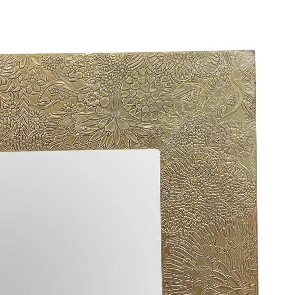 Best Selling Home Decor Charmaine 27.5-in L x 19.5-in W Antique Brass Framed Wall Mirror - 311820