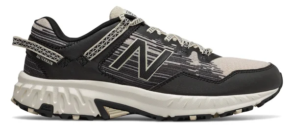New Balance Men's 410 V6 Trail Running Shoe Black/Bone 8 XW US