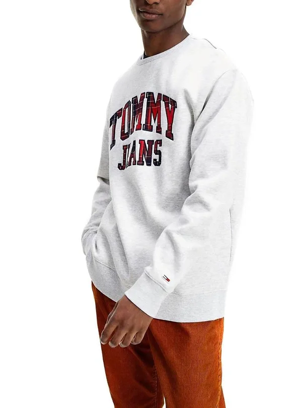 Tommy Jeans Plaid Logo Sweatshirt