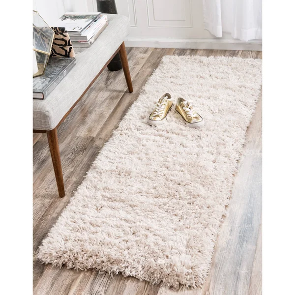 Marilyn Monroe Solid Shag Area Rug - 2& x 10& Runner - Blonde