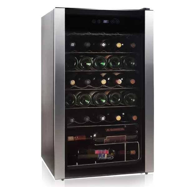 Premium 19.8 in. 34-Bottle Freestanding Wine Cooler PWC346MS