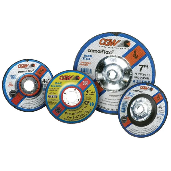 CGW Abrasives 35630 6x1/8x7/8 A24-R-BF STEELT27 DP ct WHL