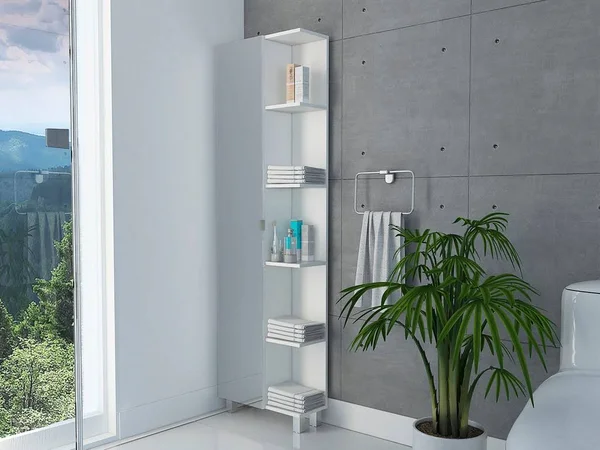 Los Angeles Linen Cabinet with Mirrror - FM Furniture MLB4441