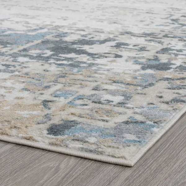Alise Rugs Emory Contemporary Abstract Area Rug - Dark Blue - 2&2&& x 7&3&&