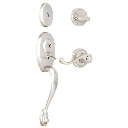 Weslock 1345 Lexington Series Dummy Handleset from The Traditionale Collection Satin Nickel
