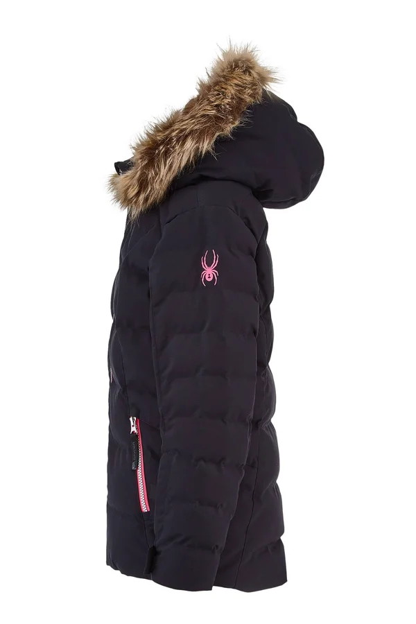 Spyder Girls Atlas Synthetic Down Jacket Black - 14
