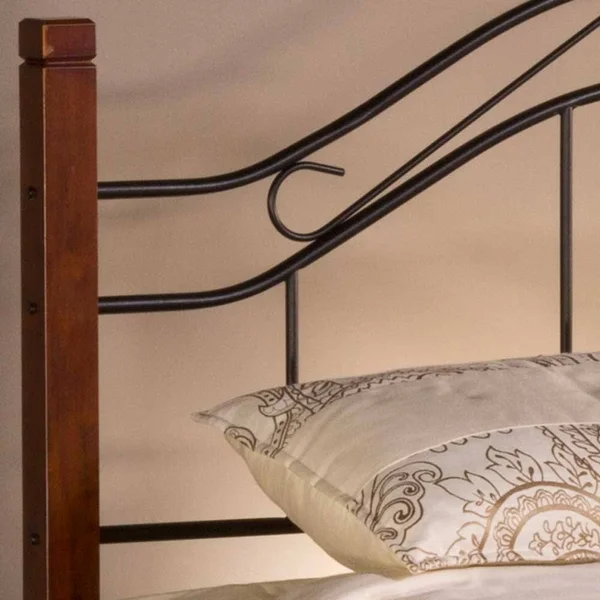 Hillsdale Matson Cherry & Black King Headboard (Rails Not Included)