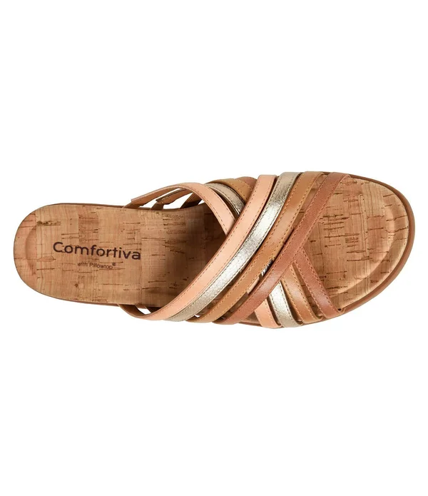 Comfortiva Cayce Sandals Walnut Multi 7 M