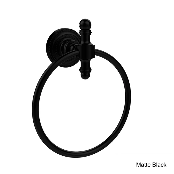 Allied Brass Retro Dot Towel Ring, Satin Brass Rd-16