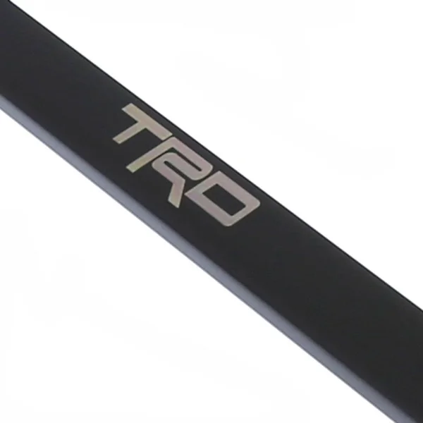 Autogold Toyota Racing Development TRD Laser Etch on Black Powder Coated Slim License Plate Frame Lfw.trd.eb