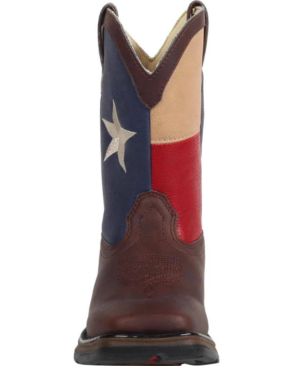 Lil Durango Kids Texas Flag Western Boots 10.5