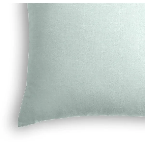 Blue Gray Linen Throw Pillow Cover - 24 x 24 - Green