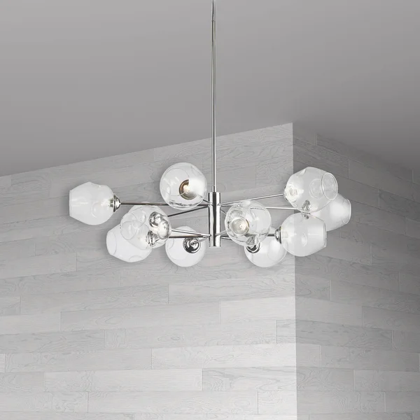 Dainolite ABI-3312P-PC 12 Light Round Pendant Polished Chrome