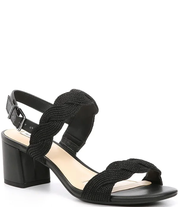 Alex Marie Devah Braided Rope Block Heel Sandals - 7M
