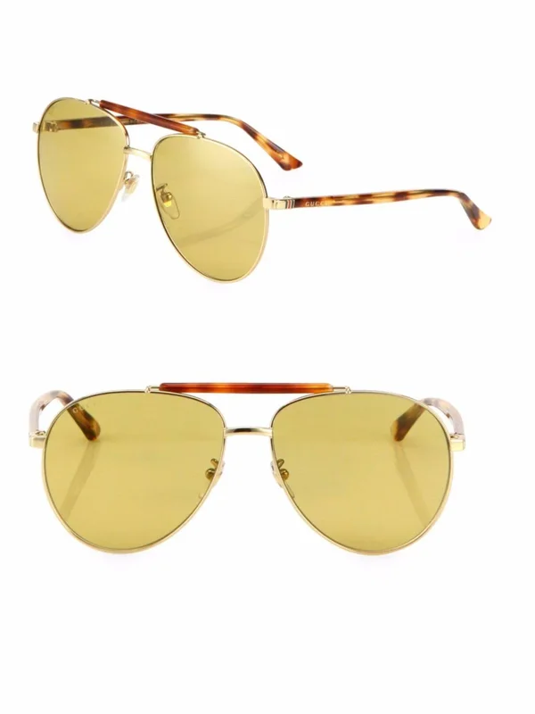 Gucci GG0014S Sunglasses - Gold/Havana (004)