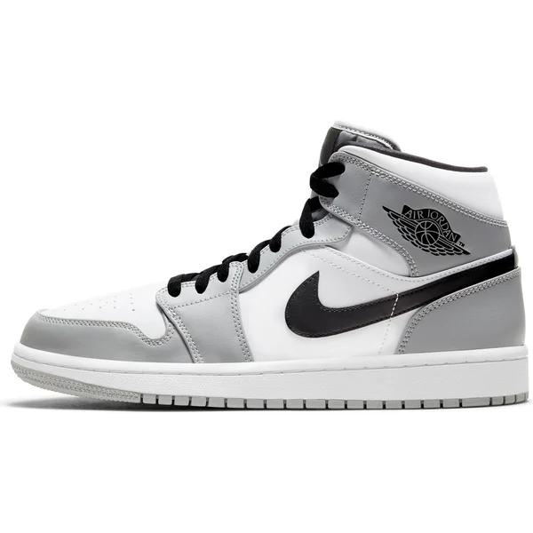 Air Jordan 1 Mid &Light Smoke Grey& Shoes - Size 9.5