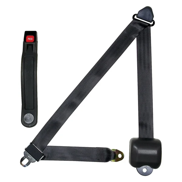 Allstar Performance ALL98117 Seat Belt Retractable 3pt Charcoal