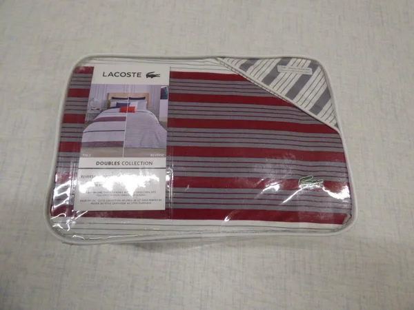 Lacoste Milady Duvet Cover Set - Red - Full/Queen