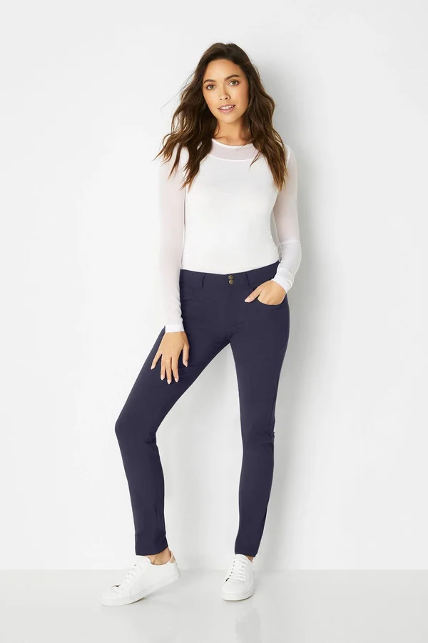Luisa Skinny Jean Pant, Khaki, M, Best Women's Travel Clothing