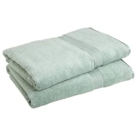 Egyptian Cotton 600 gsm, 2-Piece Bath Sheet Set Sage, Size: Medium, Green
