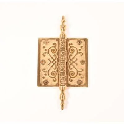 Brass Accents Butt Bearing Single Door Hinge Finish: Polished Brass, Size: 7.25&& H x 4x22 W x 0.13x22 D H05-H444S-605