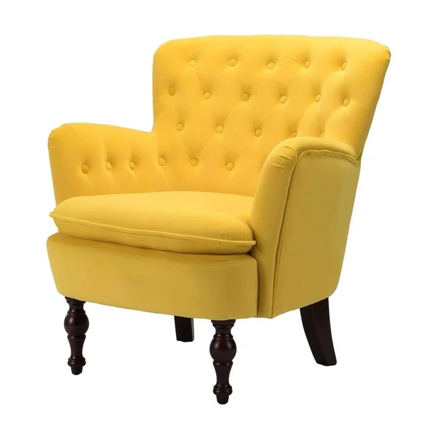 Jayden Creation Isabella Purple Tufted Accent Chair