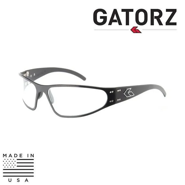 Gatorz Wraptor Sunglasses, Black, Clear