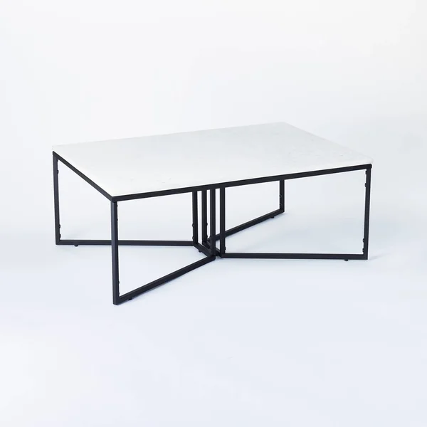 Pleasant Grove Marble Coffee Table White - Threshold Designed with Studio McGee