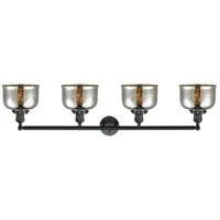 Innovations 215-BK-G78-LED Matte Black Large Bell 4 Light Bath Vanity Light